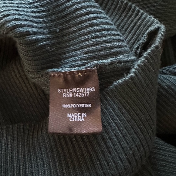 Blue Ribbed Midi Dress - Picture 4 of 4